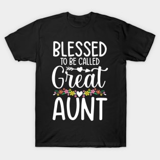 Blessed To be Called a Great Aunt T-Shirt